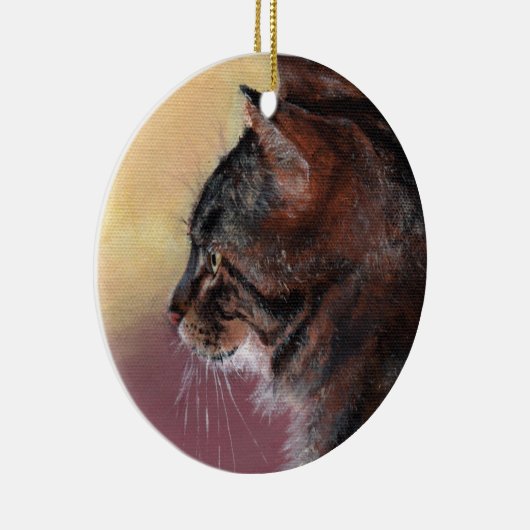  Tabby Cat Ornament (Rechts)