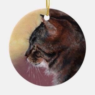 Tabby Cat Ornament