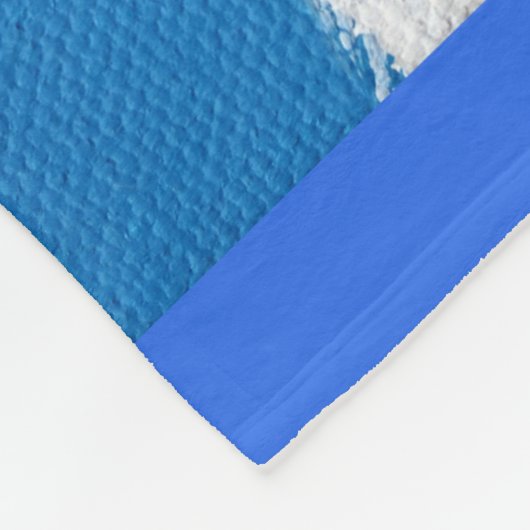 Tabby Cat Painting Fleece Deken (Hoek)