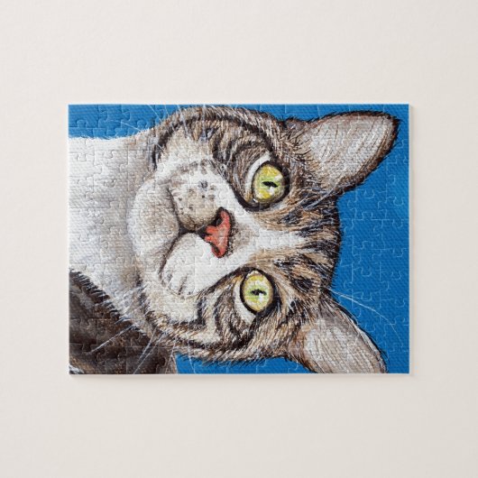 Tabby Cat Painting Legpuzzel (Horizontaal)