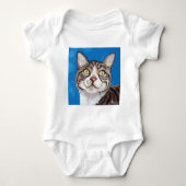 Tabby Cat Painting Romper (Voorkant)