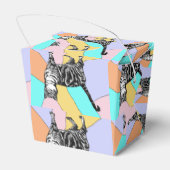 Tabby Cat Pastel Verjaardag Katten Cake Favor Box Bedankdoosjes (Achterkant)