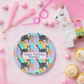 Tabby Cat Pastel Verjaardag Katten Cake Favor Box Papieren Bordje (Feest)