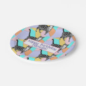 Tabby Cat Pastel Verjaardag Katten Cake Favor Box Papieren Bordje (Gekanteld)