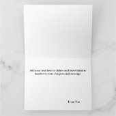 Tabby Cat Peeking Blue Funny Kaart (Binnen)