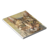 Tabby Cat Pencil Schets Notitieblok (Schuin)