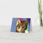 Tabby Cat Pet Sympathcard Kaart (Voorkant)
