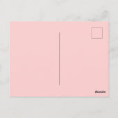 Tabby Cat Pink New Address Briefkaart, we verplaat Briefkaart (Achterkant)