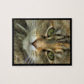 Tabby Cat Portrait Jigzaag Puzzle Legpuzzel (Horizontaal)