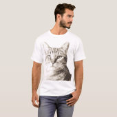 Tabby Cat Portrait T-shirt (Voorkant volledig)