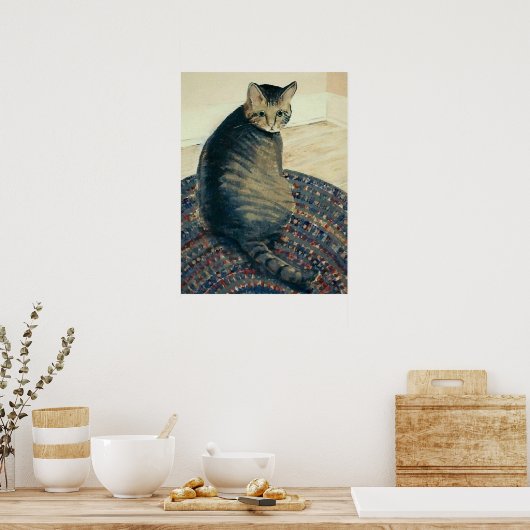 Tabby Cat Poster (Keuken)