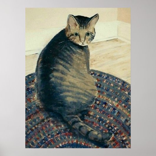 Tabby Cat Poster (Voorkant)
