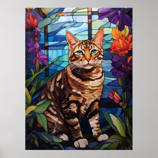 Tabby Cat Poster (Voorkant)
