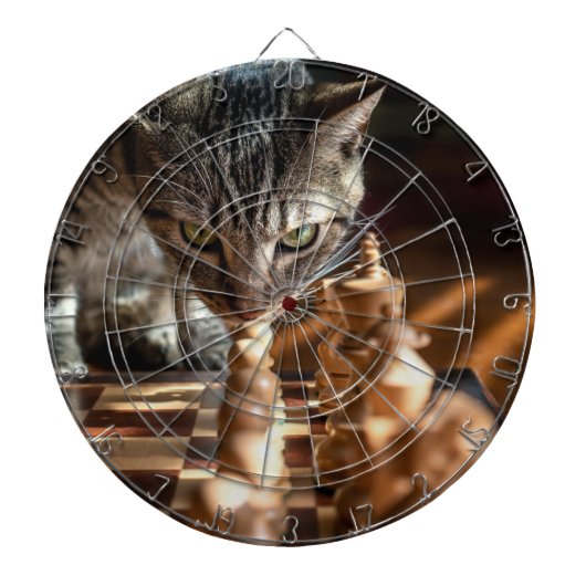 Tabby Cat Pplay Chess Dartbord (Voorkant)