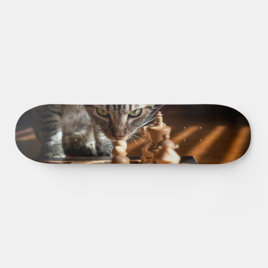 Tabby Cat Pplay Chess Persoonlijk Skateboard (Horizontaal)