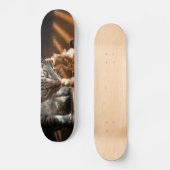 Tabby Cat Pplay Chess Persoonlijk Skateboard (Voorkant)
