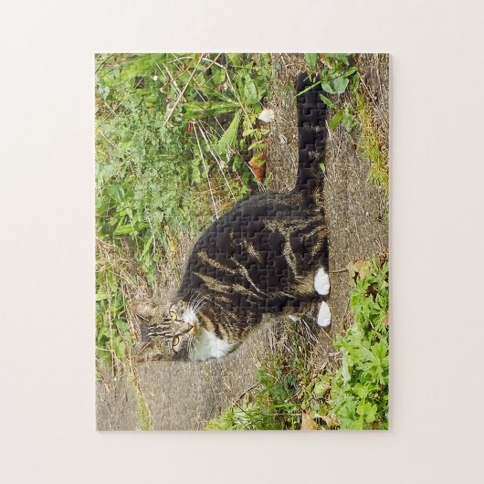 Tabby cat Puzzle Legpuzzel (Verticaal)