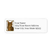 Tabby Cat Return Address Labels (Voorkant)