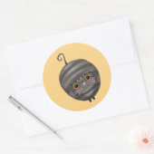 Tabby Cat Ronde Sticker (Envelop)
