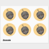 Tabby Cat Ronde Sticker (Vel)