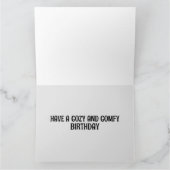 TABBY CAT SLEEPING BIRTHDAY WENSKAART KAART (Binnen)