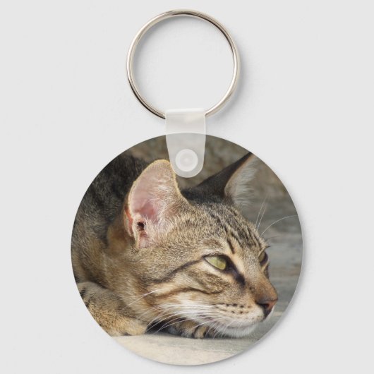 Tabby Cat Sleutelhanger (Voorkant)