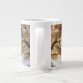 Tabby Cat Stare Close-up face Grote Koffiekop (Achterkant)