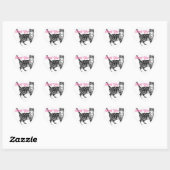 Tabby Cat Stickers Leuke katten Sticker Dank u (Vel)