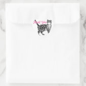Tabby Cat Stickers Leuke katten Sticker Dank u (Tas)