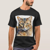 Tabby Cat T-shirt (Voorkant)
