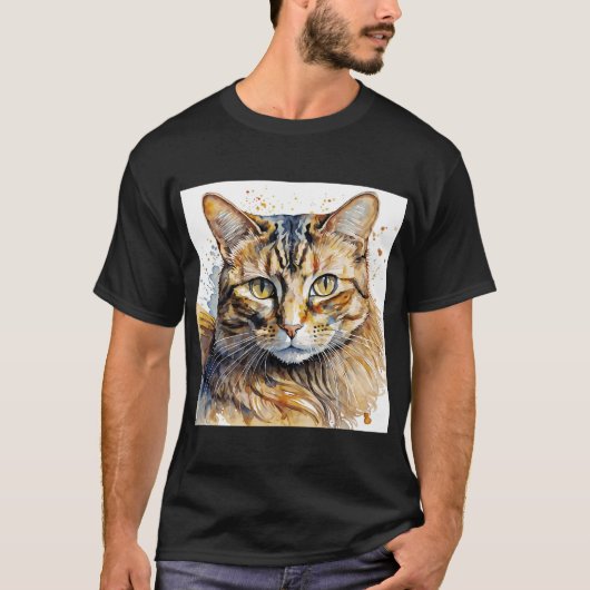 Tabby Cat T-shirt (Voorkant)
