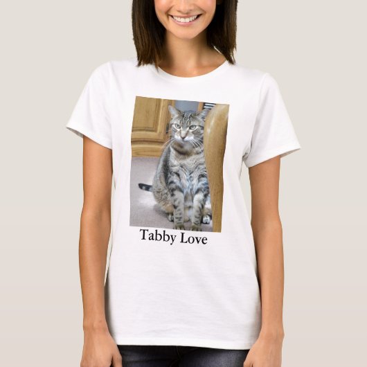 Tabby Cat T-shirt (Voorkant)