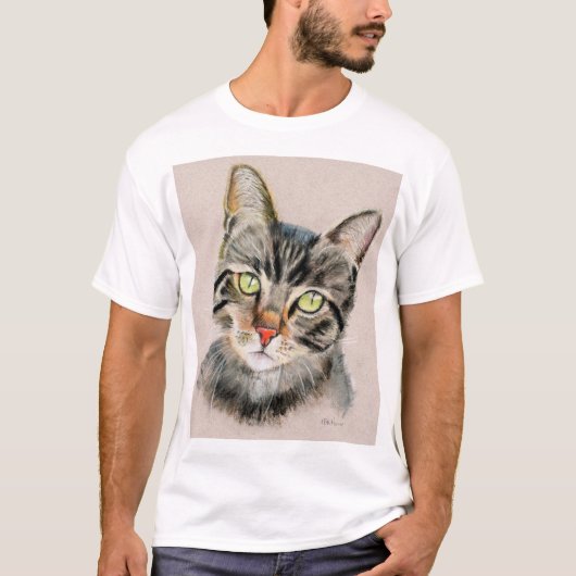Tabby cat t-shirt (Voorkant)