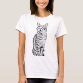 tabby cat t-shirt (Voorkant)