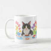 Tabby Cat Tea Party Mug Koffiemok (Links)