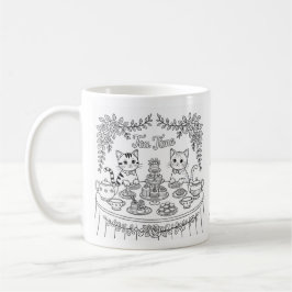 Tabby Cat Tea Time Party Mug Koffiemok