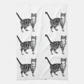 Tabby Cat Tea Towel Theedoek (Verticaal)