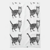 Tabby Cat Tea Towel Theedoek (Verticaal)