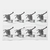Tabby Cat Tea Towel Theedoek (Horizontaal)