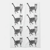 Tabby Cat Tea Towel Theedoek (Verticaal)