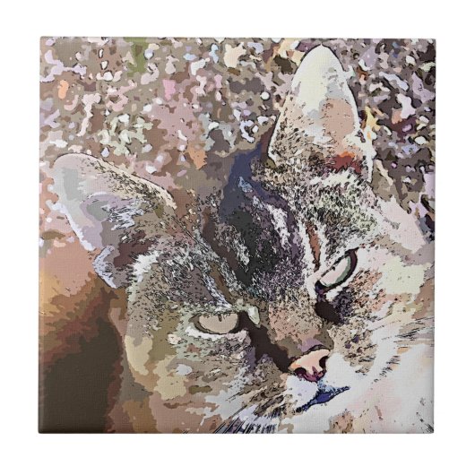 TABBY CAT TEGELTJE (Voorkant)