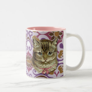Tabby cat tweekleurige koffiemok