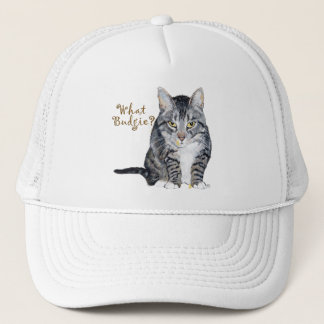 Tabby Cat vraagt: Wat boedgie? Trucker Pet