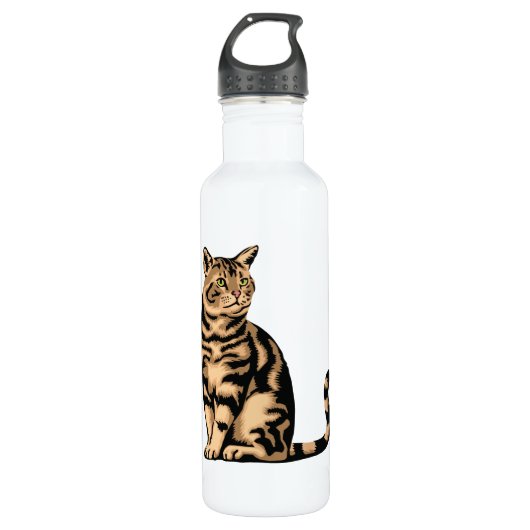 Tabby Cat  Waterfles (Voorkant)