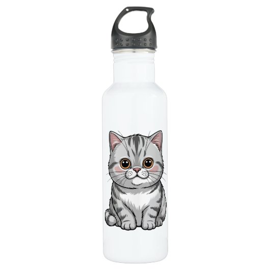 Tabby Cat  Waterfles (Voorkant)