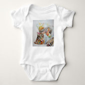 Tabby Cat Waterverf katten baby's 1 stuk Romper (Voorkant)