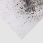 Tabby Cat Waterverf Tissuepapier (Detail)