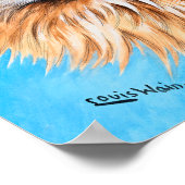 Tabby Cat with Green Eyes, hoofdonderzoek door L.  Poster (Hoek)