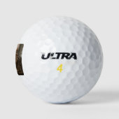 Tabby Cat Yawning Artistic Portret Golfballen (Logo)
