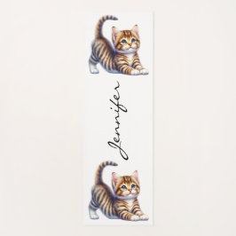 Tabby Cat Yoga Mat